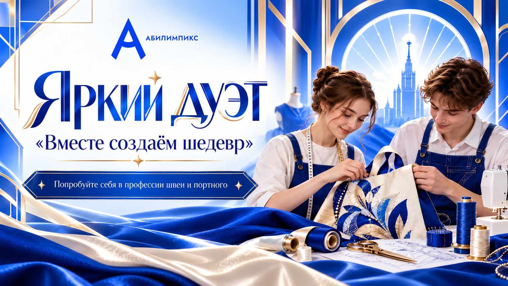«Яркий дуэт» объединит две профессии на Национальном чемпионате «Абилимпикс»